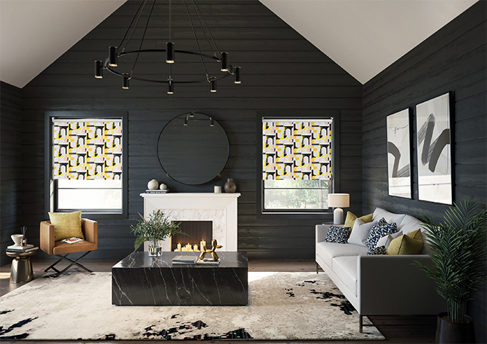 Archways, Yellow - Roller Blind - Image 8